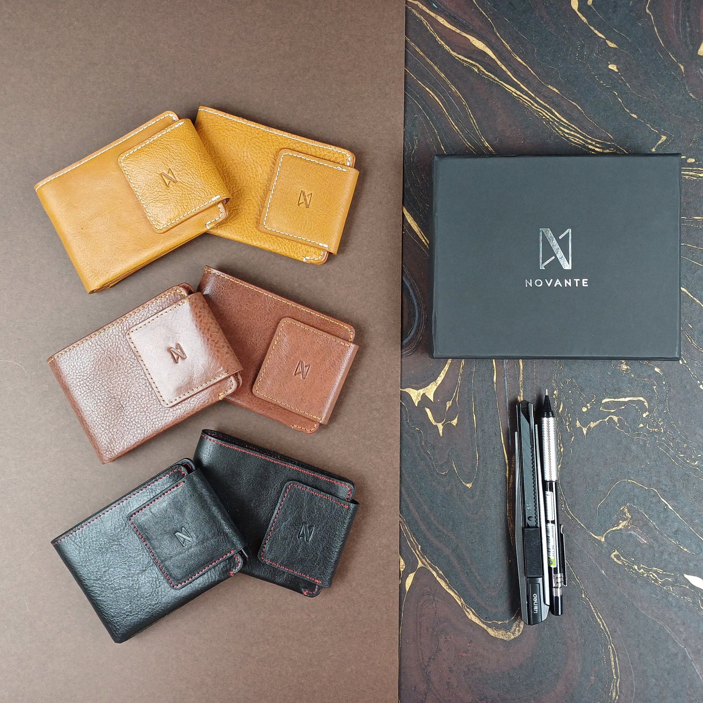Novante Armoné Minimalist Leather Wallet